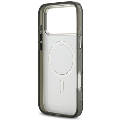 MagSafe Hülle für Apple iPhone 17 Pro Max, Karl Lagerfeld, IML Aquarelle Logo Karl & Choupette, Schwarz