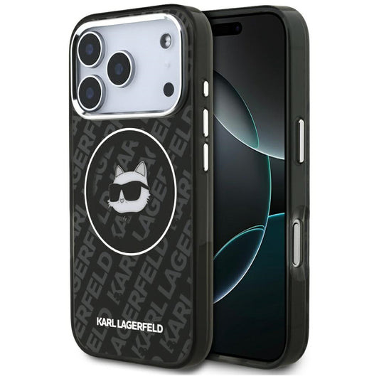 MagSafe Hülle für Apple iPhone 17 Pro Max, Karl Lagerfeld, IML Choupette's Head, Schwarz