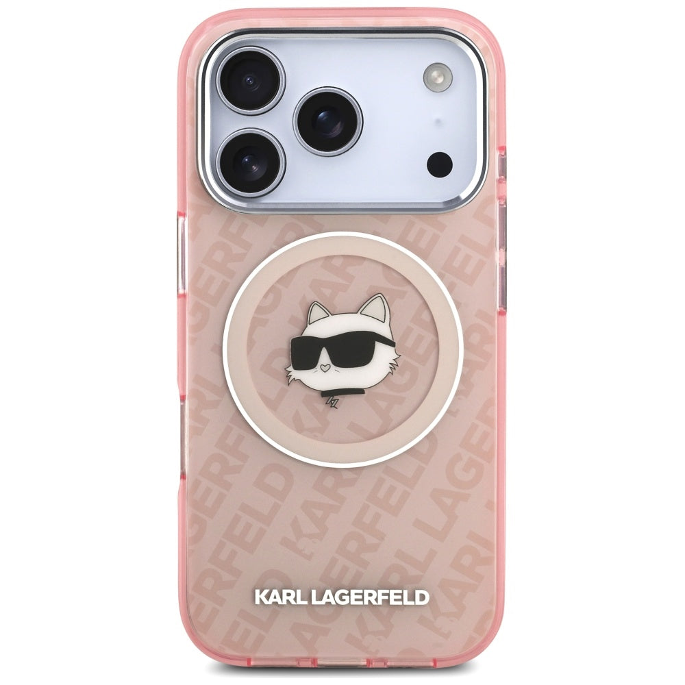 MagSafe Hülle für Apple iPhone 17 Pro Max, Karl Lagerfeld, IML Choupette's Head, Rosa