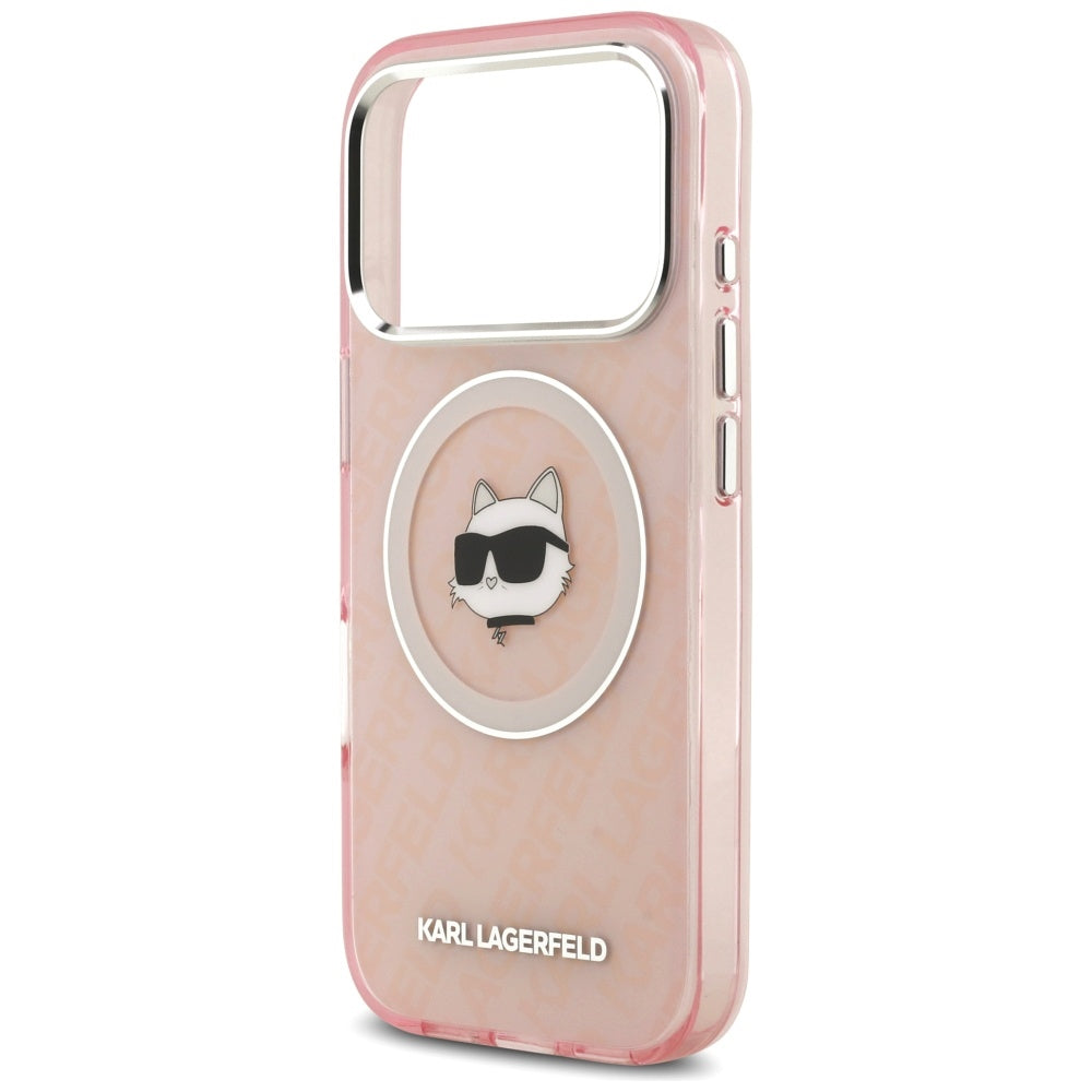 MagSafe Hülle für Apple iPhone 17 Pro Max, Karl Lagerfeld, IML Choupette's Head, Rosa