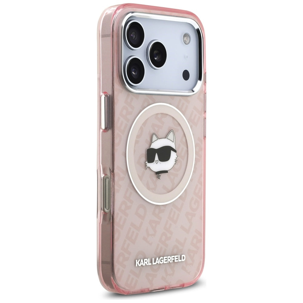 MagSafe Hülle für Apple iPhone 17 Pro Max, Karl Lagerfeld, IML Choupette's Head, Rosa