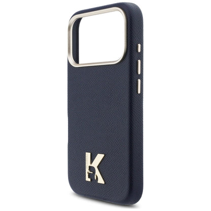 MagSafe Hülle für Apple iPhone 17 Pro Max, Karl Lagerfeld, Karl Head Logo, Blau