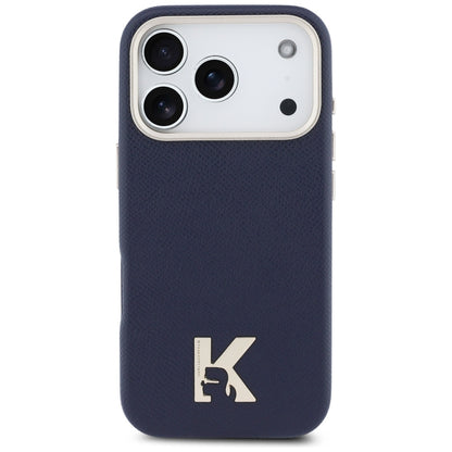MagSafe Hülle für Apple iPhone 17 Pro Max, Karl Lagerfeld, Karl Head Logo, Blau
