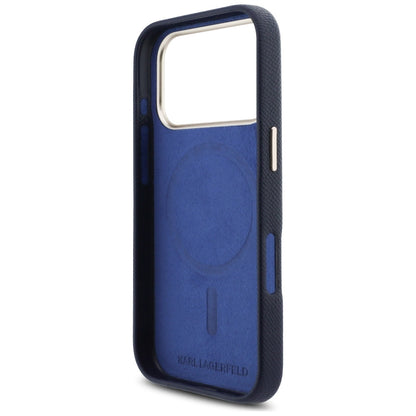 MagSafe Hülle für Apple iPhone 17 Pro Max, Karl Lagerfeld, Karl Head Logo, Blau