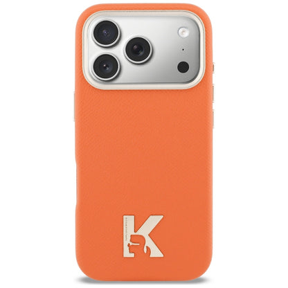 MagSafe Hülle für Apple iPhone 17 Pro Max, Karl Lagerfeld, Karl Head Logo, Orange