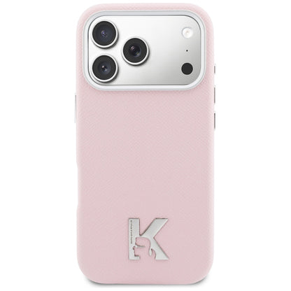 MagSafe Hülle für Apple iPhone 17 Pro Max, Karl Lagerfeld, Karl Head Logo, Rosa