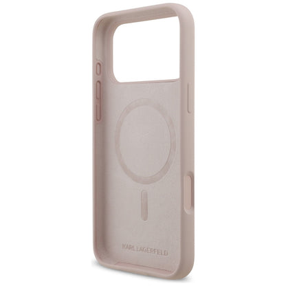 MagSafe Hülle für Apple iPhone 17 Pro Max, Karl Lagerfeld, Ring Karl & Choupette, Rosa