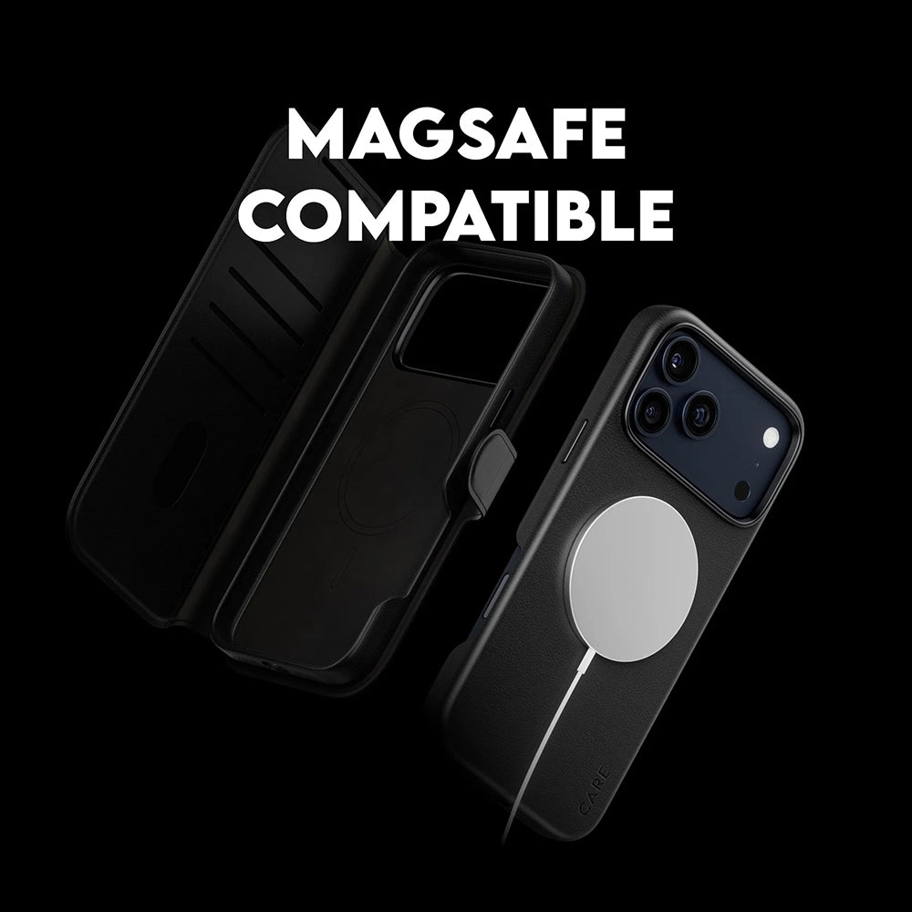 MagSafe Hülle für Apple iPhone 17 Pro Max, PanzerGlass, Care Feature Tango Two-in-One, Schwarz