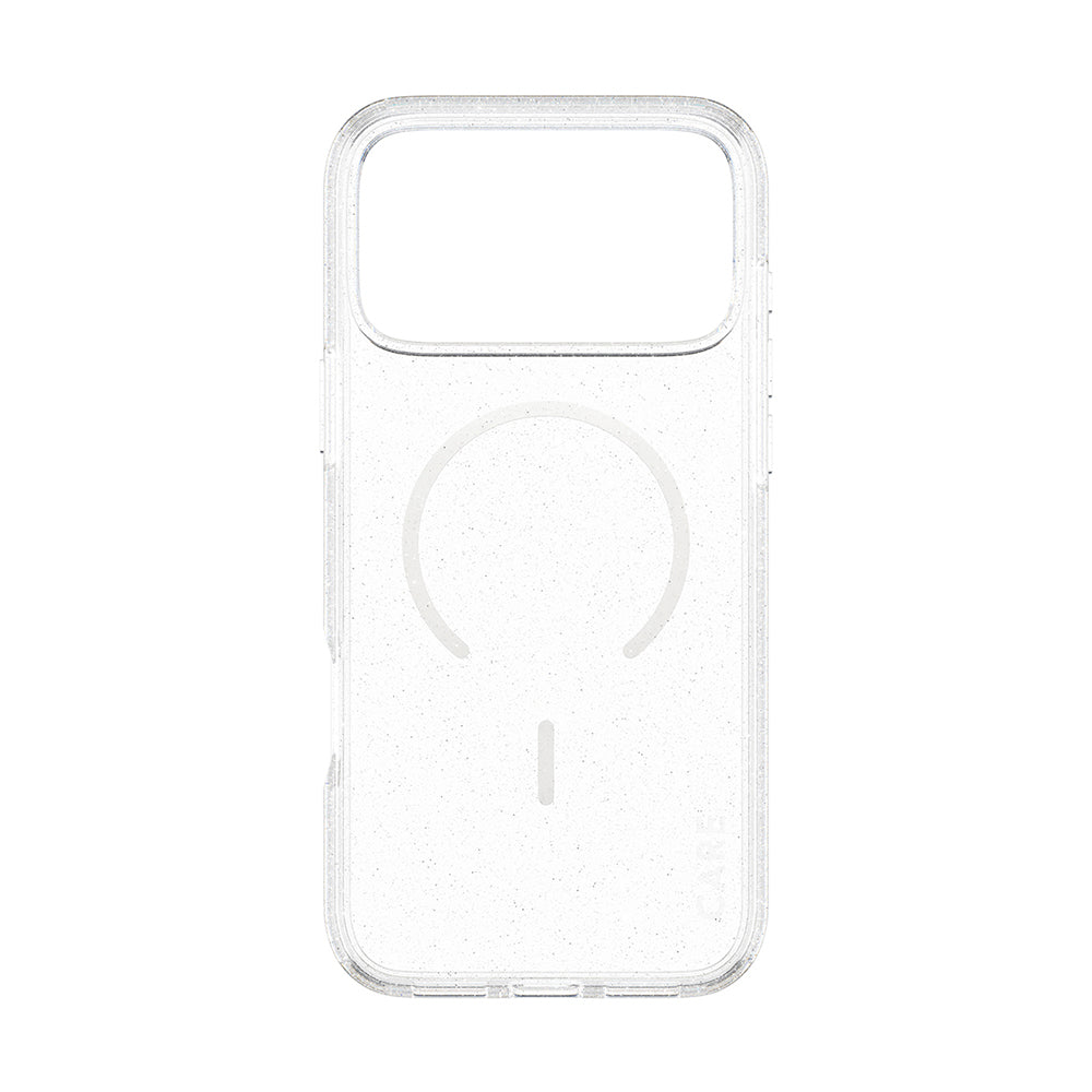 MagSafe Hülle für Apple iPhone 17 Pro Max, PanzerGlass, Care Urban Explorer Star Lit, Transparent Weiß