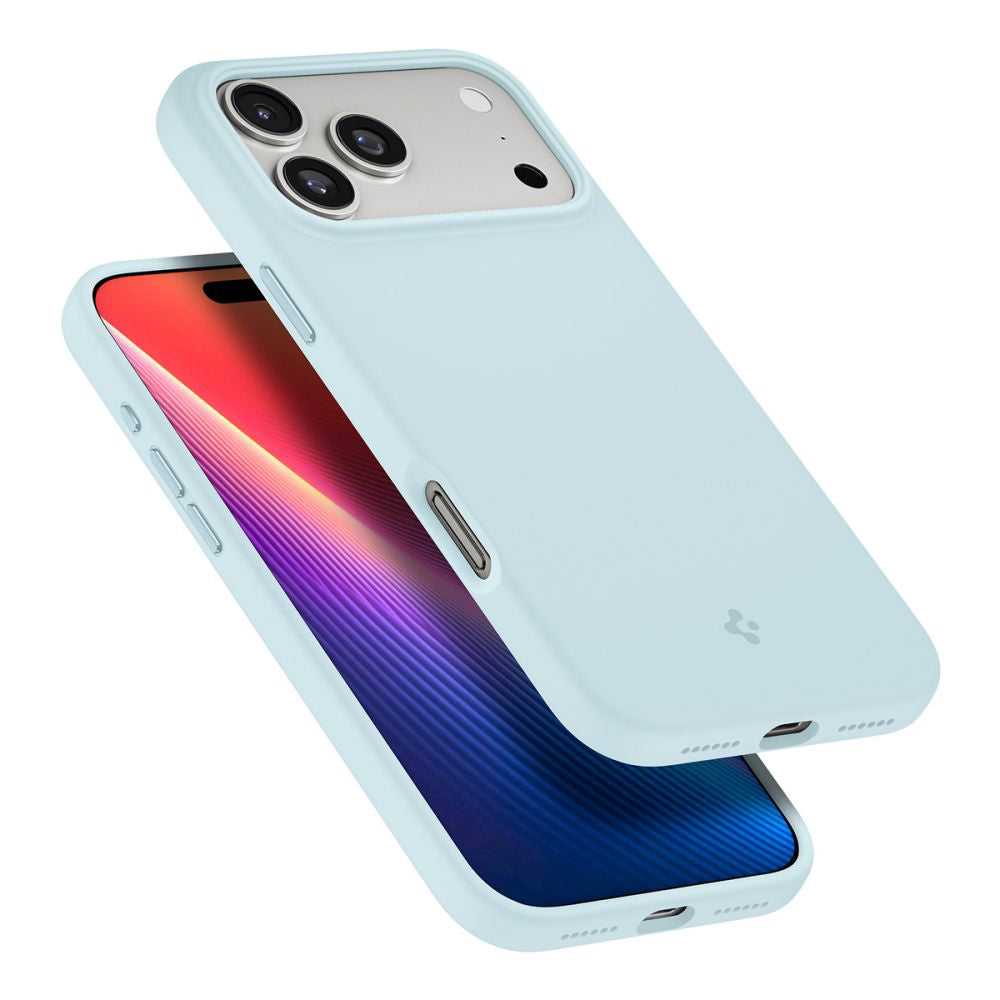 MagSafe Hülle für Apple iPhone 17 Pro Max, Spigen, Silicone Fit, Blau