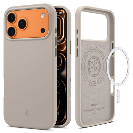MagSafe Case for Apple iPhone 17 Pro Max, Spigen, Silicone Fit, Cream