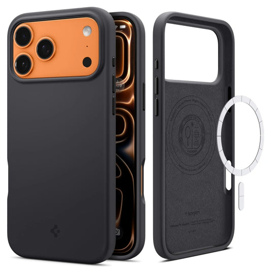 MagSafe Case for Apple iPhone 17 Pro Max, Spigen, Silicone Fit, Black