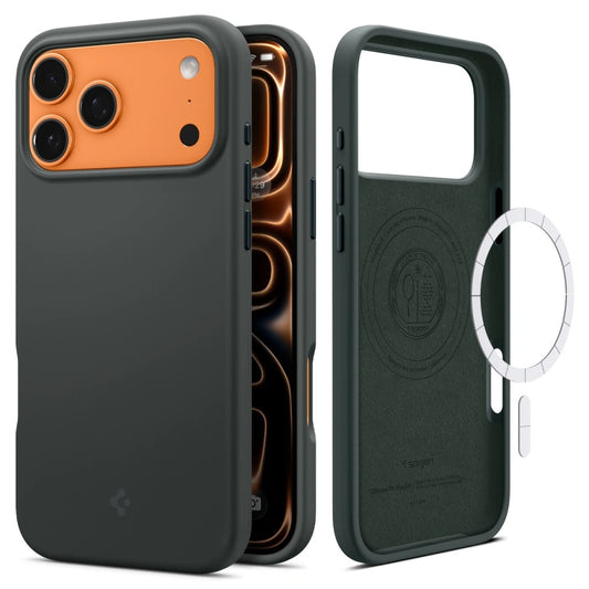 MagSafe Case for Apple iPhone 17 Pro Max, Spigen, Silicone Fit, Green
