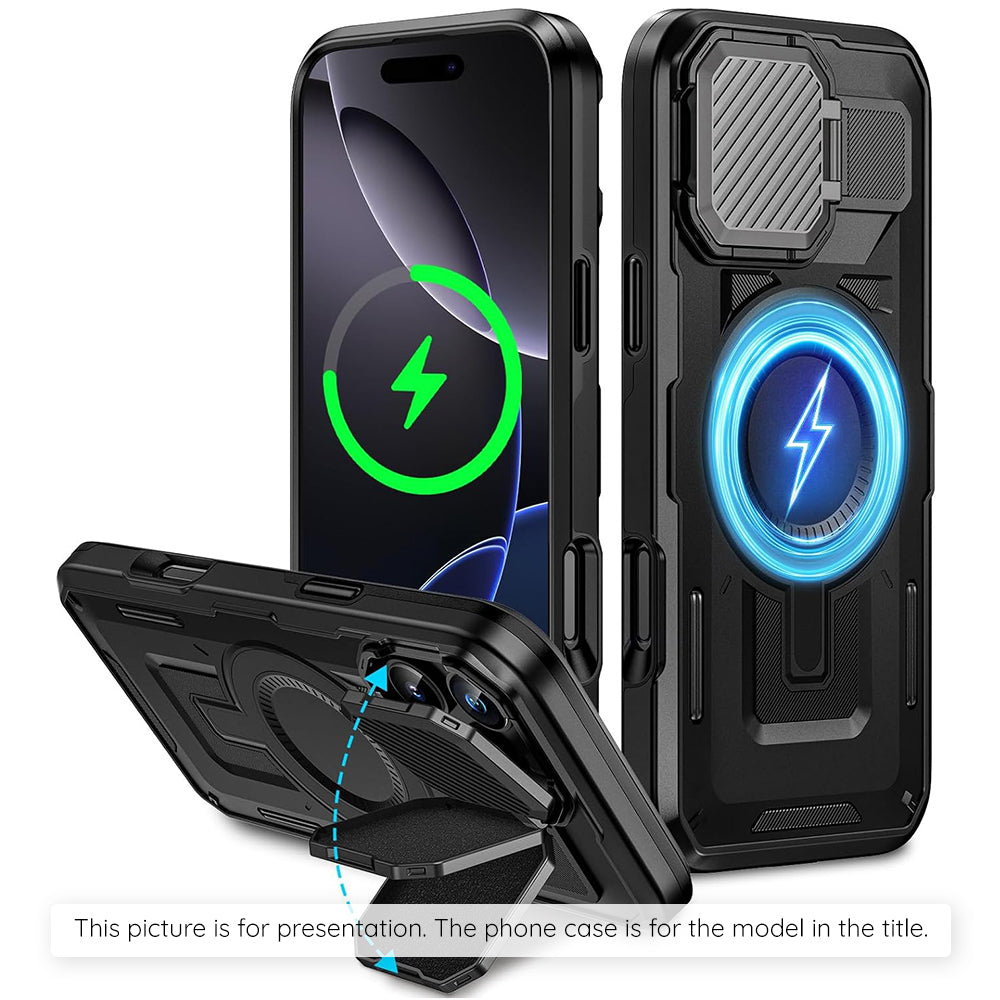 MagSafe Hülle für Apple iPhone 17 Pro Max, Techsuit, CamVault, Schwarz