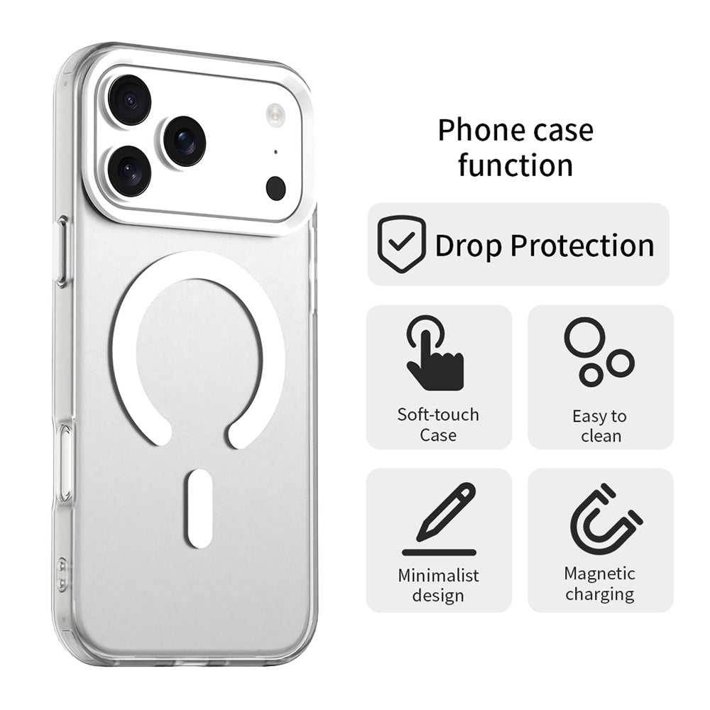 MagSafe Hülle für Apple iPhone 17 Pro Max, Techsuit, CandyCase, Weiß