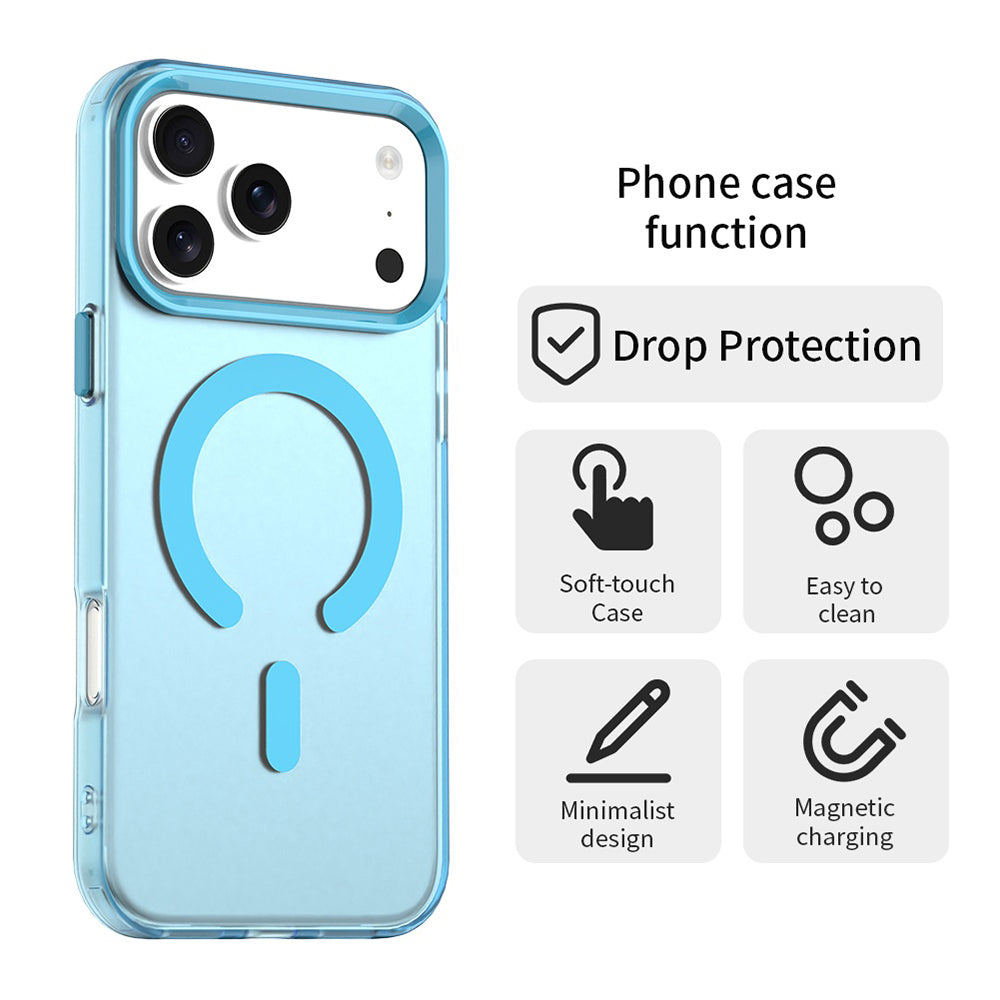 MagSafe Hülle für Apple iPhone 17 Pro Max, Techsuit, CandyCase, Blau