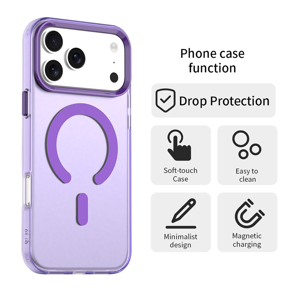 MagSafe Hülle für Apple iPhone 17 Pro Max, Techsuit, CandyCase, Lila