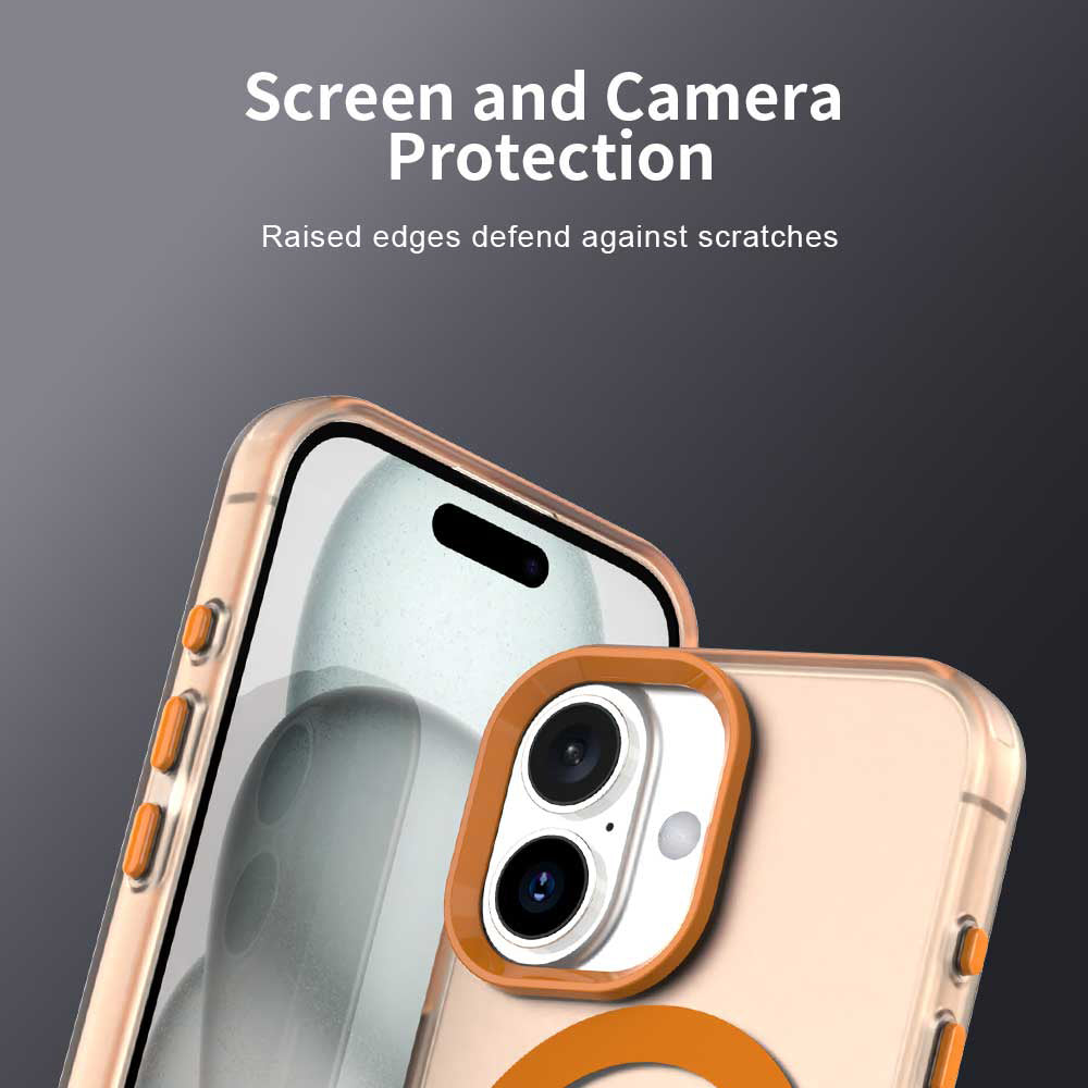 MagSafe Hülle für Apple iPhone 17 Pro Max, Techsuit, CandyCase, Orange