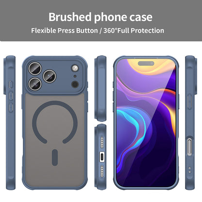 MagSafe Hülle für Apple iPhone 17 Pro Max, Techsuit, HaloFrost II, Marineblau