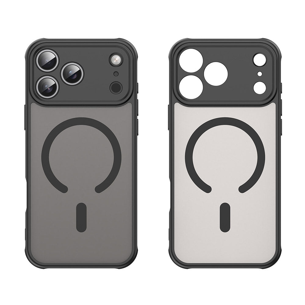 MagSafe Hülle für Apple iPhone 17 Pro Max, Techsuit, HaloFrost II, Schwarz