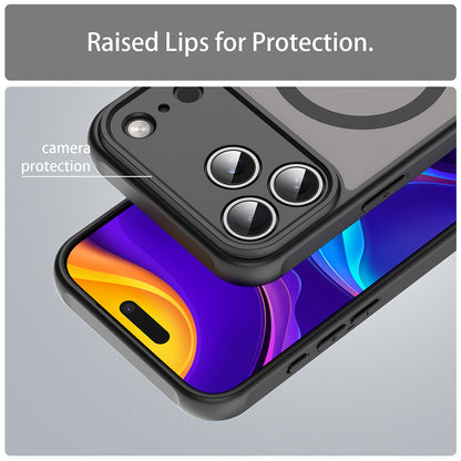 MagSafe Hülle für Apple iPhone 17 Pro Max, Techsuit, HaloFrost II, Schwarz