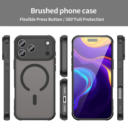 MagSafe Hülle für Apple iPhone 17 Pro Max, Techsuit, HaloFrost II, Schwarz