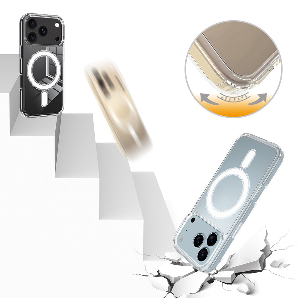 MagSafe Hülle für Apple iPhone 17 Pro Max, Techsuit, Pro, Transparent