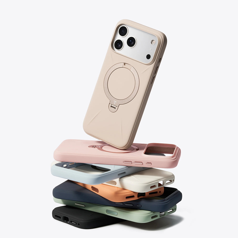 MagSafe Hülle für Apple iPhone 17 Pro Max, Torras, QPRO Silikon, Hellblau