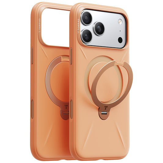MagSafe Hülle für Apple iPhone 17 Pro Max, Torras, QPRO Silikon, Orange