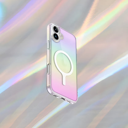 MagSafe Hülle für Apple iPhone 17 Pro Max, UNIQ, Iridescia MagClick, Pastellblau