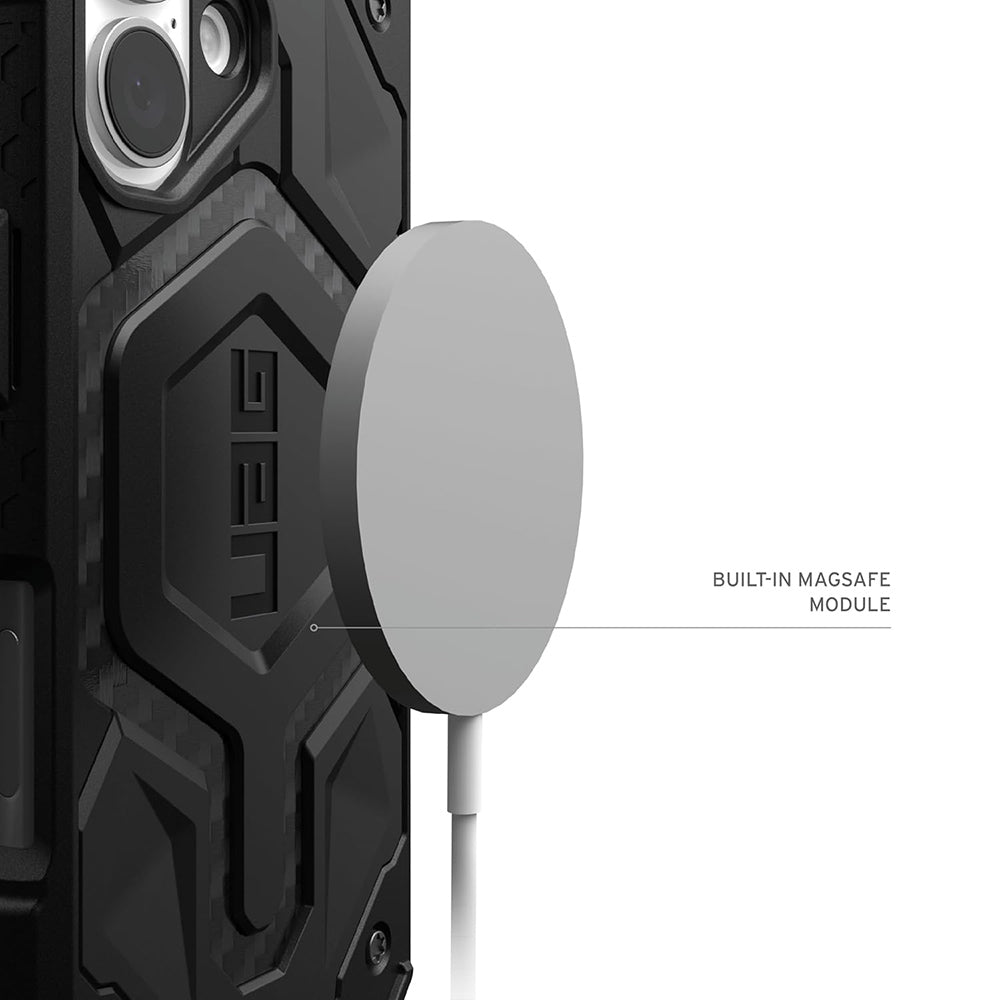 MagSafe Hülle für Apple iPhone 17 Pro Max, Urban Armor Gear, Monarch Pro Carbon, Schwarz