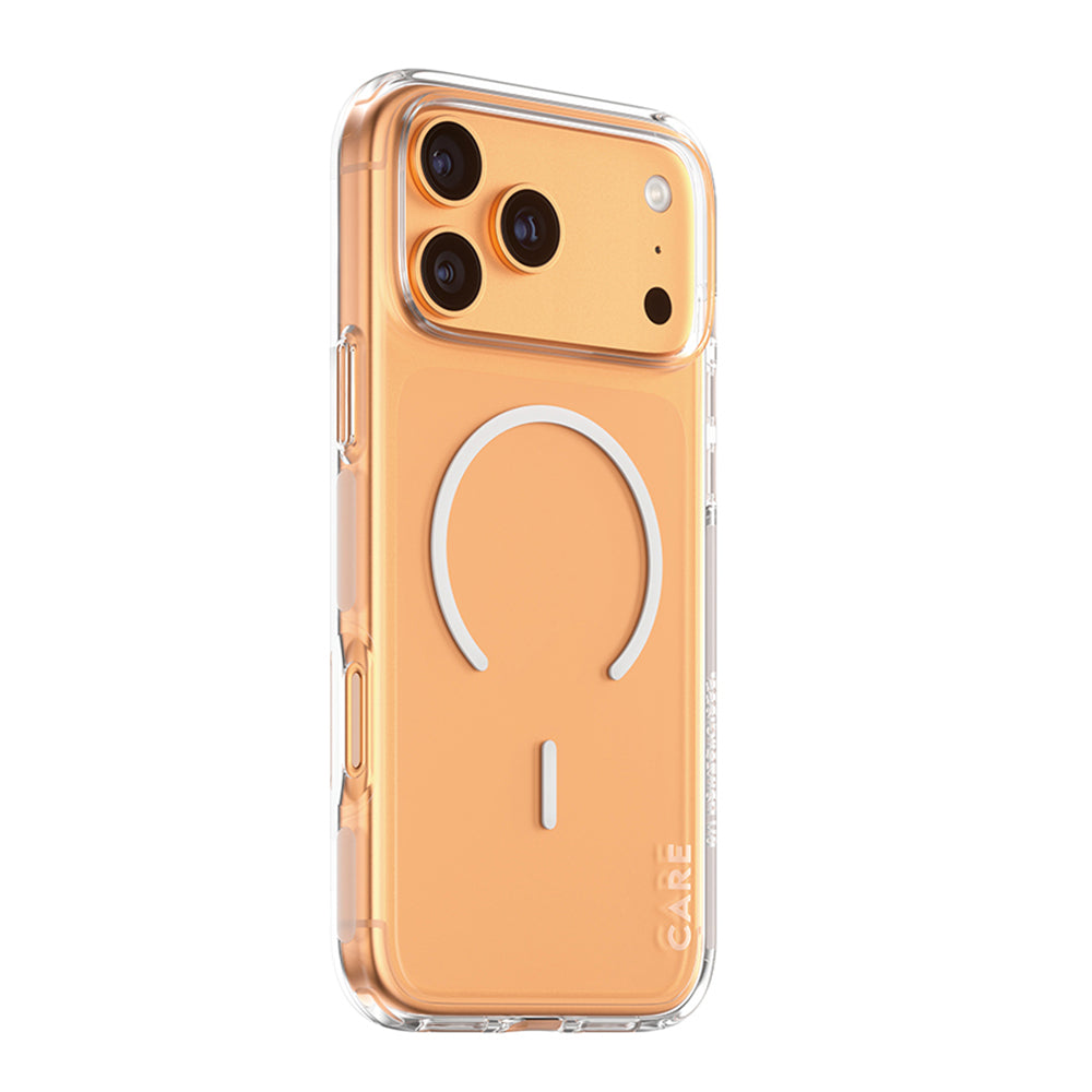 MagSafe Hülle für Apple iPhone 17 Pro, PanzerGlass, Care Urban Explorer, Transparent Weiß