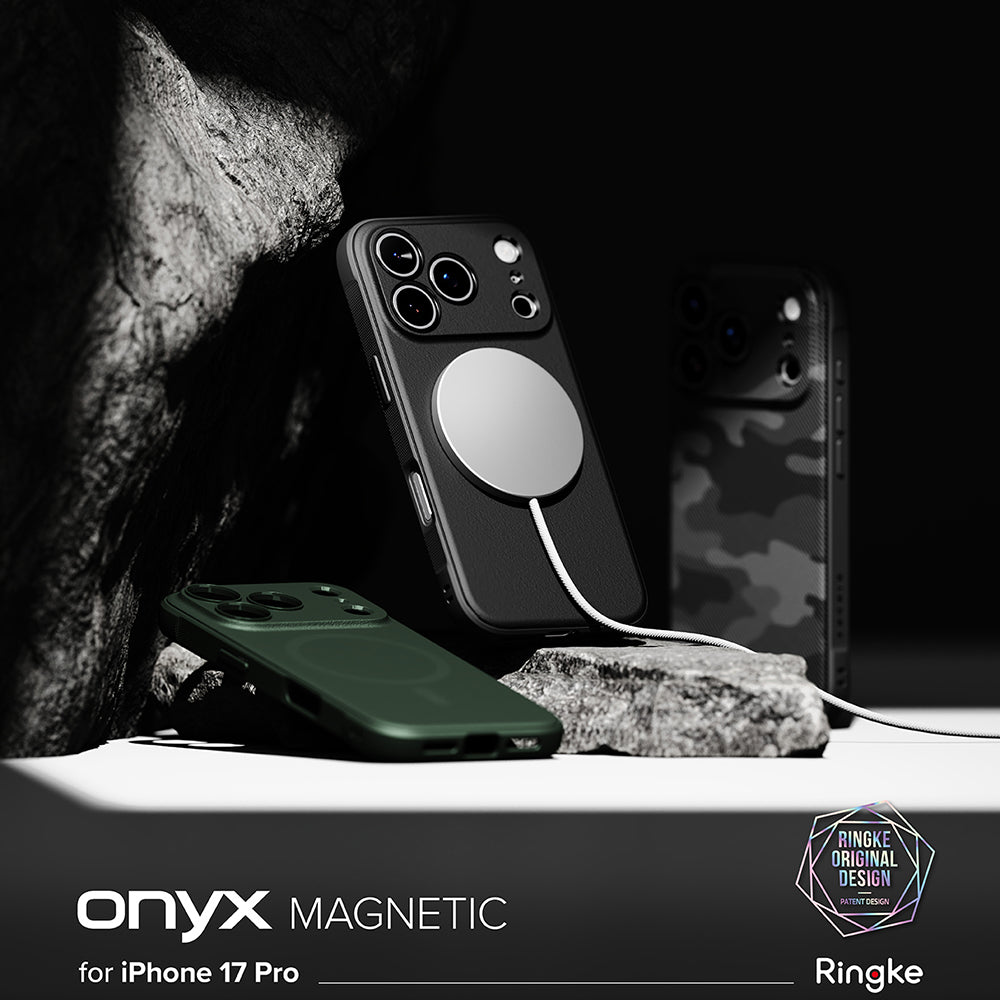 MagSafe Hülle für Apple iPhone 17 Pro, Ringke, Onyx, Schwarz