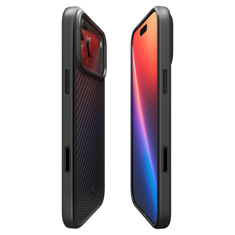 MagSafe Hülle für Apple iPhone 17 Pro, Spigen, Enzo Aramid T, Schwarz