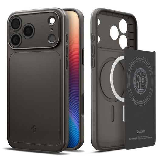 MagSafe Case for Apple iPhone 17 Pro, Spigen, Thin Fit, Gray
