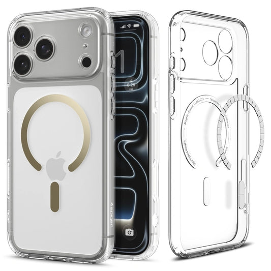 MagSafe Case for Apple iPhone 17 Pro, Spigen, Ultra Hybrid, Transparent Gold