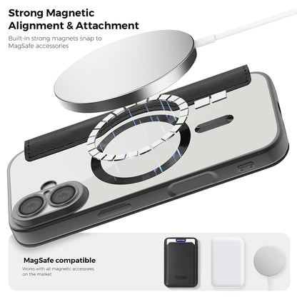 MagSafe Hülle für Apple iPhone 17 Pro, Techsuit, SmartMag Book, Rosa