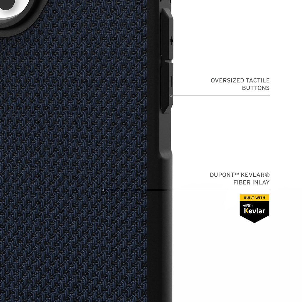 MagSafe Hülle für Apple iPhone 17 Pro, Urban Armor Gear, Metropolis LT Kevlar, Marineblau