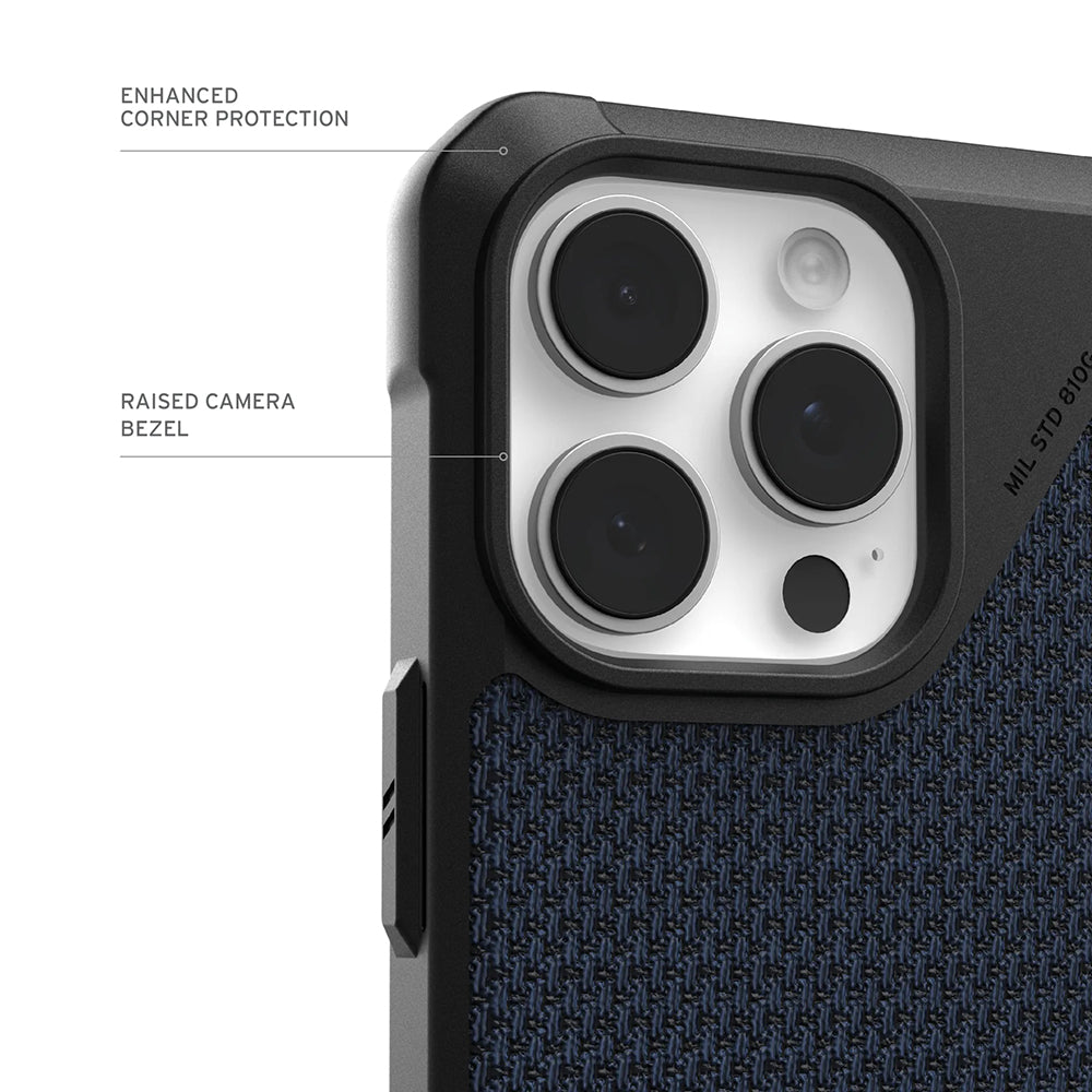 MagSafe Hülle für Apple iPhone 17 Pro, Urban Armor Gear, Metropolis LT Kevlar, Marineblau