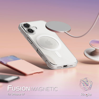 MagSafe Hülle für Apple iPhone 17, Ringke, Fusion, Transparent