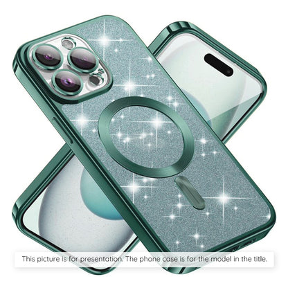 MagSafe Hülle für Apple iPhone 17, Techsuit, Luxury Glitter, Hellgrün