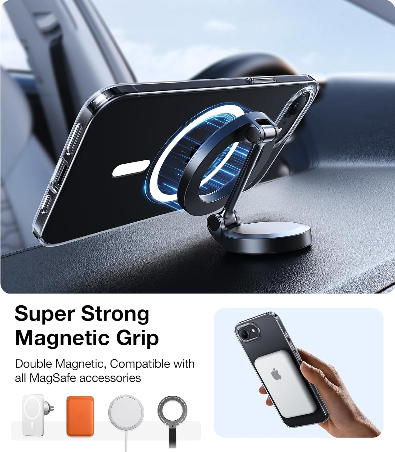 MagSafe Hülle für Apple iPhone 17, Torras, SlimFit, Schwarz