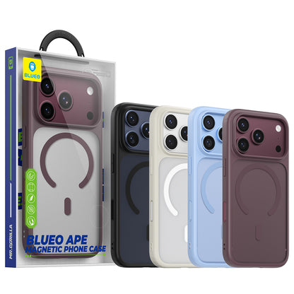 MagSafe-Hülle für Apple iPhone 18 Pro / 17 Pro, Blueo, APE Anti-Drop, Burgunderrot