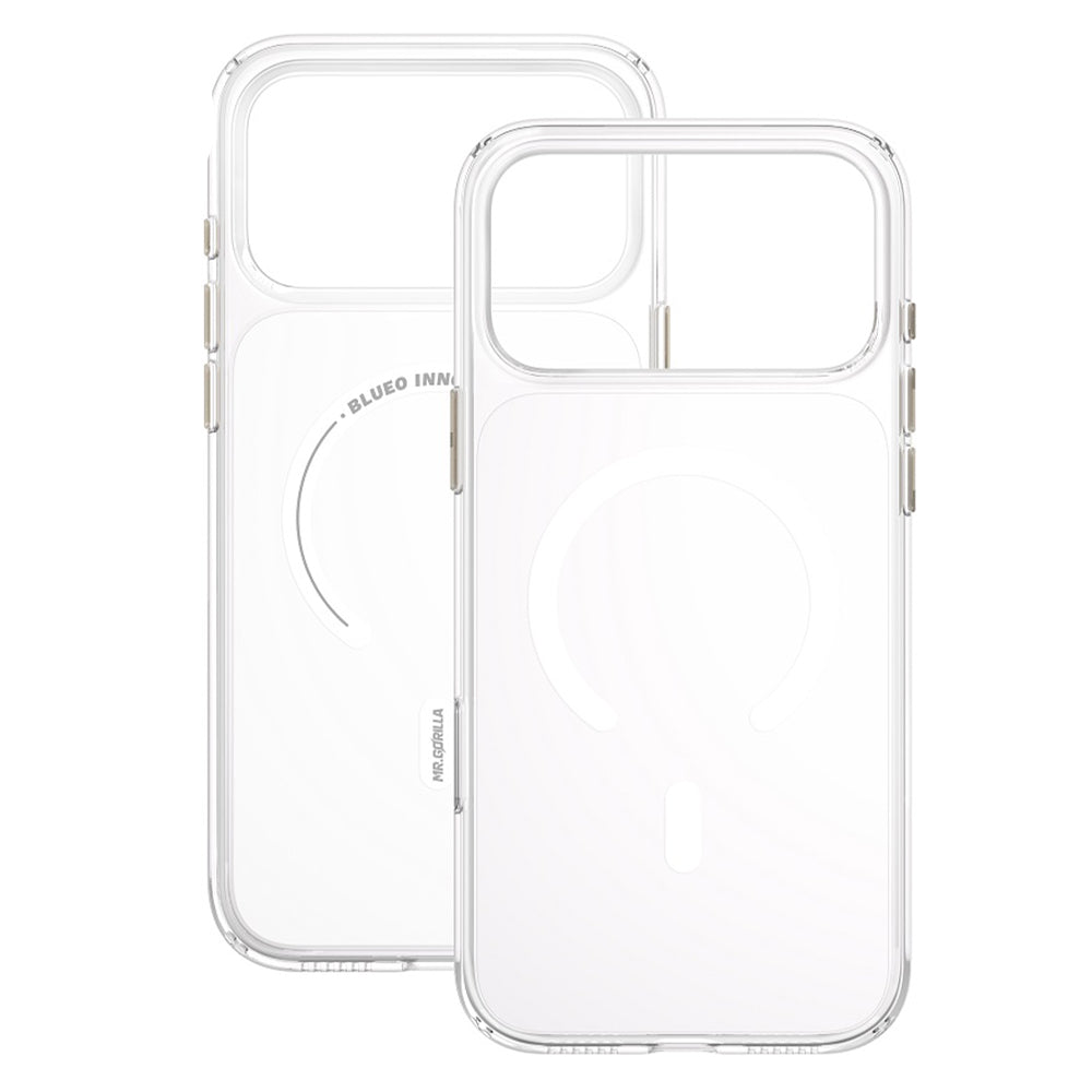 MagSafe-Hülle für Apple iPhone 18 Pro / 17 Pro, Blueo, Crystal+ Anti-Drop, transparent