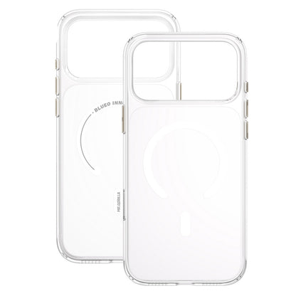 MagSafe-Hülle für Apple iPhone 18 Pro / 17 Pro, Blueo, Crystal+ Anti-Drop, transparent
