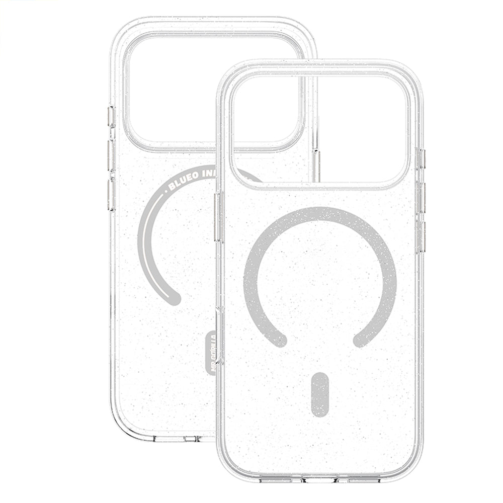 MagSafe-Hülle für Apple iPhone 18 Pro / 17 Pro, Blueo, Crystal Pro Anti-Drop Glitter, transparent