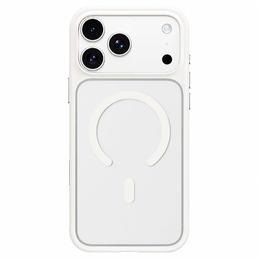 MagSafe-Hülle für Apple iPhone 18 Pro / 17 Pro, Blueo, hautfreundlich und stoßfest, Satinweiß