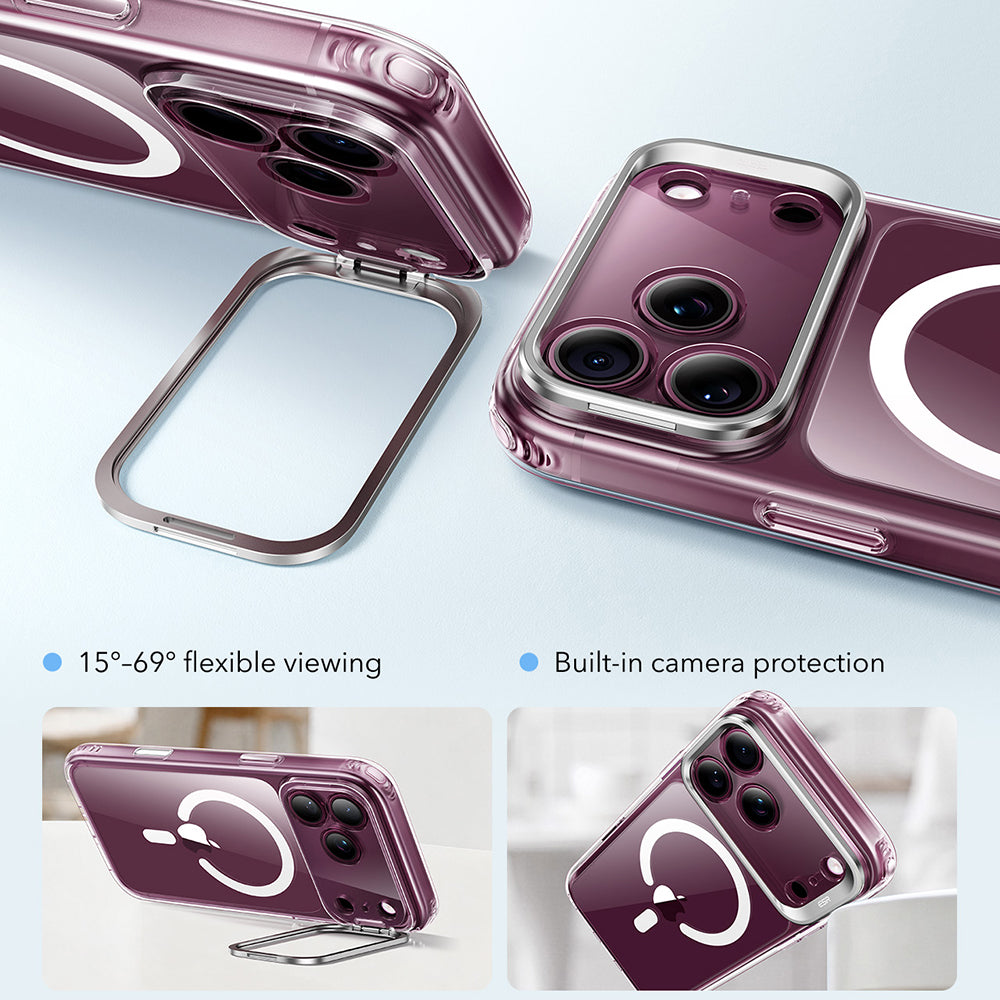 MagSafe Case for Apple iPhone 18 Pro / 17 Pro, ESR, Classic Hybrid Kickstand, Transparent
