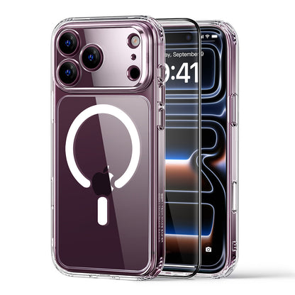 MagSafe-Hülle für Apple iPhone 18 Pro / 17 Pro, ESR, Classic Hybrid mit Displayschutz, Transparent