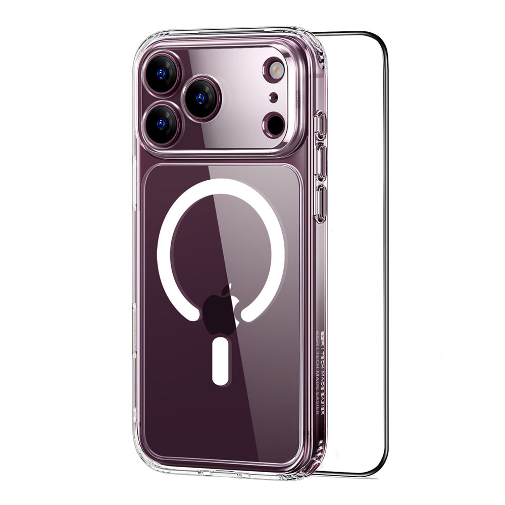 MagSafe-Hülle für Apple iPhone 18 Pro / 17 Pro, ESR, Classic Hybrid mit Displayschutz, Transparent